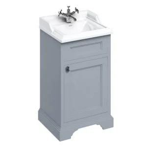 Burlington 50cm Freestanding Cloakroom Vanity Unit & Basin   Classic Grey