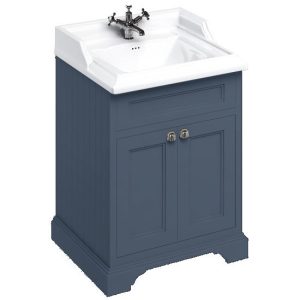 Burlington 65 2 Door Vanity Unit & Classic Basin   Blue