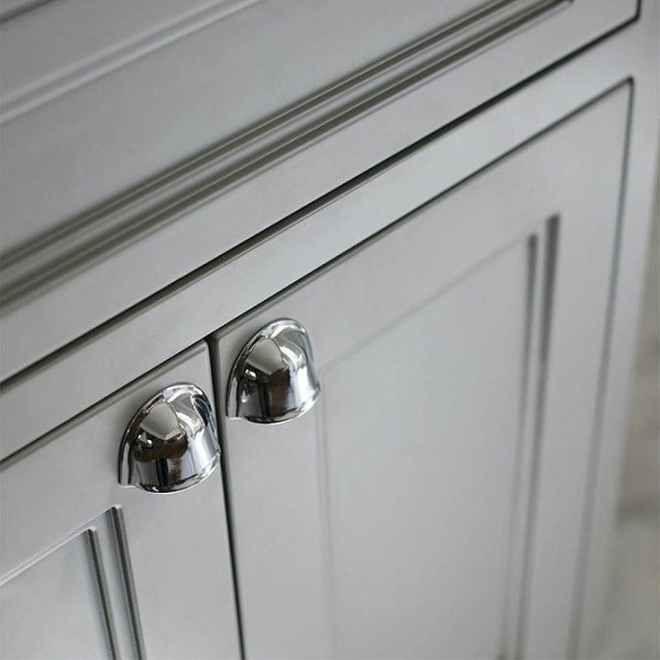 Burlington 65 2 Door Vanity Unit & Classic Basin   Classic Grey - Image 3
