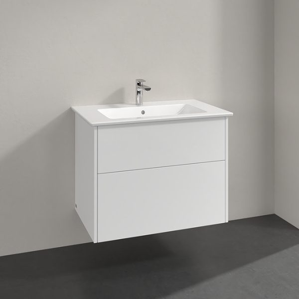 Villeroy and Boch Finero Glossy White 800mm Wall Hung 2 Drawer Vanity Unit - Image 5