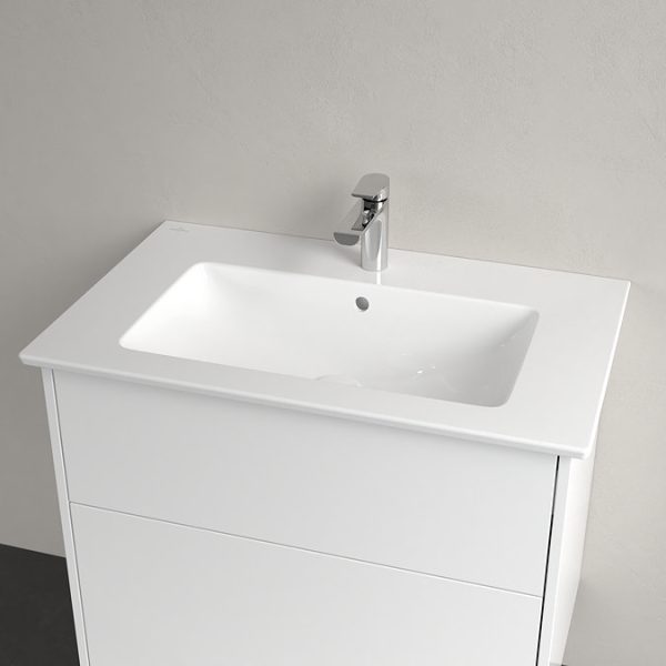 Villeroy and Boch Finero Glossy White 800mm Wall Hung 2 Drawer Vanity Unit - Image 2