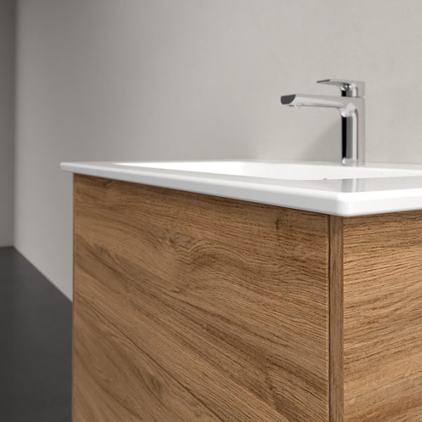 Villeroy and Boch Finero Oak Kansas 800mm Wall Hung 2 Drawer Vanity Unit - Image 8