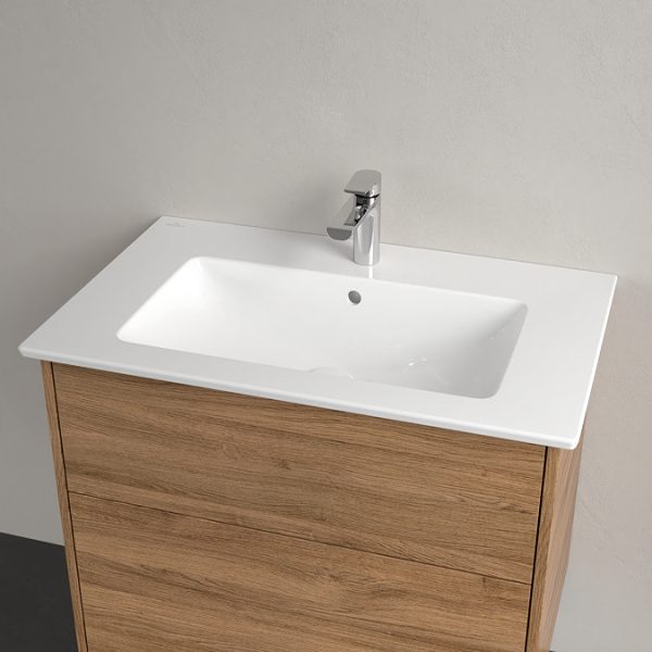 Villeroy and Boch Finero Oak Kansas 800mm Wall Hung 2 Drawer Vanity Unit - Image 2