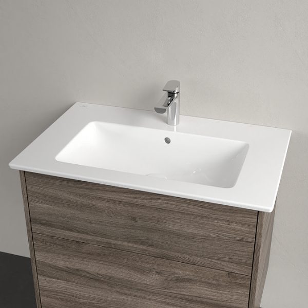 Villeroy and Boch Finero Stone Oak 800mm Wall Hung 2 Drawer Vanity Unit - Image 2