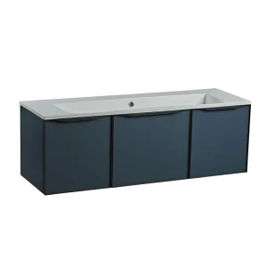 Roper Rhodes Frame 1200mm Wall Mounted Vanity Unit & Isocast Basin   Derwent Blue