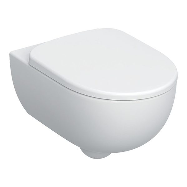 Geberit Rimless 4 in 1 Pack, Frame + Flush Plate + Pan & Soft Close Seat - Image 4