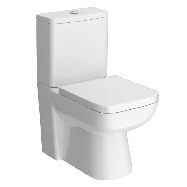 Genova Modern Short Projection 585mm Toilet with Soft Close Seat - Image 3