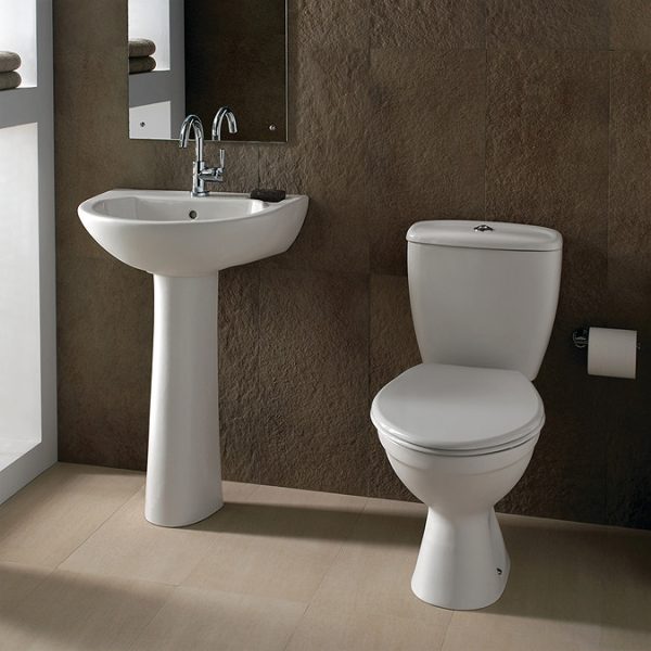 Twyford Option Grab & Go Close Coupled Toilet, Cistern & Seat - Image 4