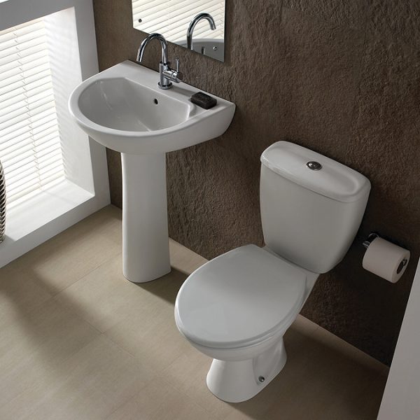 Twyford Option Grab & Go Close Coupled Toilet, Cistern & Seat - Image 2