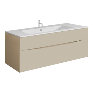 Crosswater Glide II Two Drawer 1000mm Vanity Unit & Basin   Warm Stone