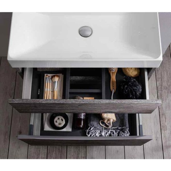 Crosswater Glide II Vanity Unit and Basin   Storm Grey - Image 2