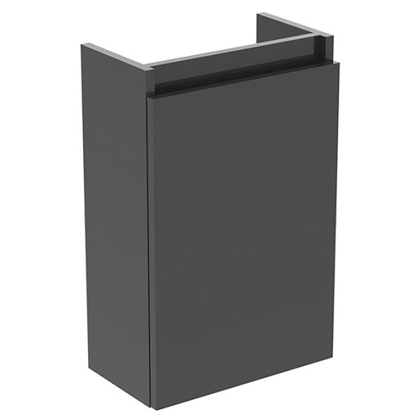 Ideal Standard Eurovit+ 35cm Guest Wall Hung Vanity Unit with i.life Basin   Mid Grey - Image 3