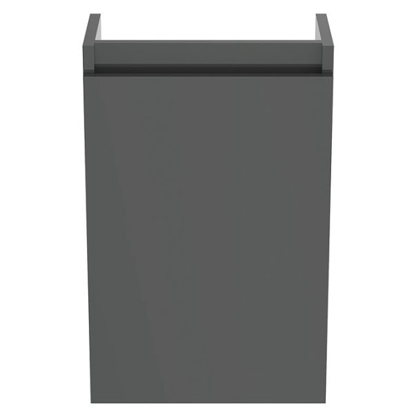 Ideal Standard Eurovit+ 35cm Guest Wall Hung Vanity Unit with i.life Basin   Mid Grey - Image 4