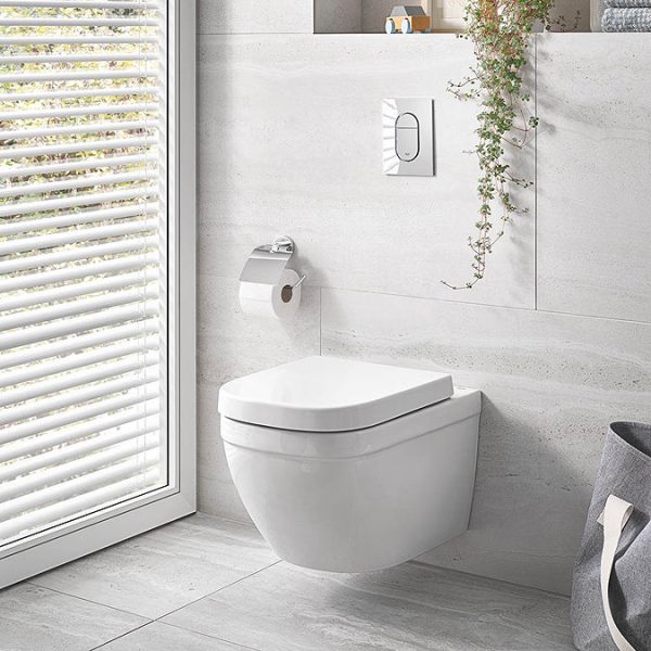 Grohe Rapid SL 0.82m Frame / Euro Rimless Complete WC 5 in 1 Pack - Image 6