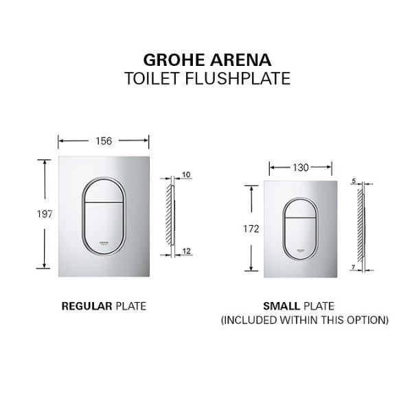 Grohe Solido Euro / Small Plate Complete WC 5 in 1 Pack - Image 8
