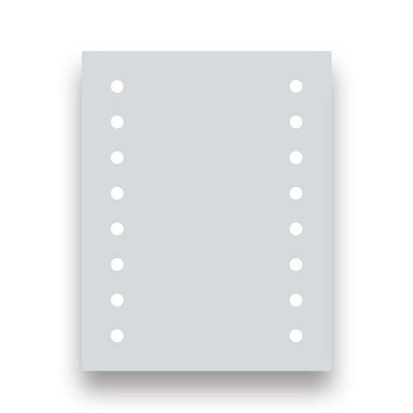 Brooklyn Dot 390 x 500mm Battery Operated Illuminated LED Mirror - Image 3