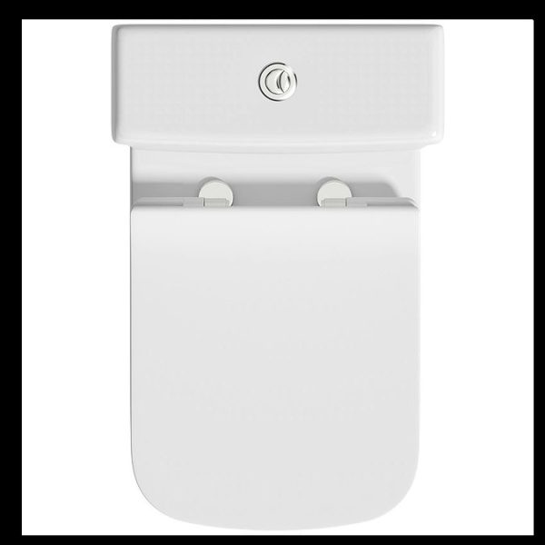 Orchard Derwent Square Rimless Close Coupled Toilet with Slim Soft Close Seat - Image 7