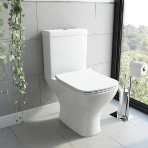 Orchard Derwent Square Rimless Close Coupled Toilet with Slim Soft Close Seat