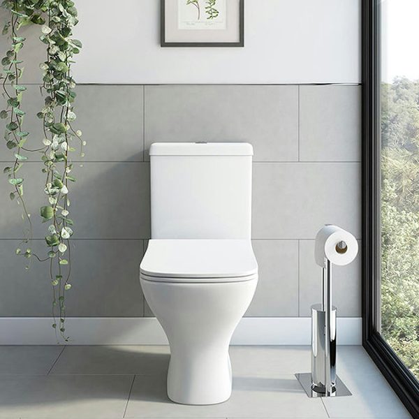 Orchard Derwent Square Rimless Close Coupled Toilet with Slim Soft Close Seat - Image 3