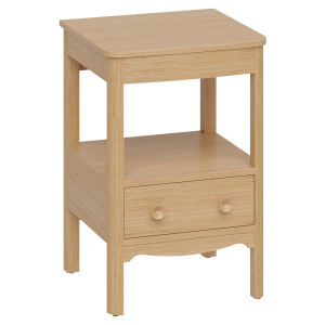 Burlington Guild 560mm Floor Standing Vanity Unit & Worktop   Light Oak