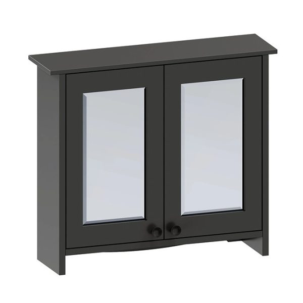 Burlington Guild 650mm Bathroom Mirror Cabinet   Ashbee Grey - Image 2