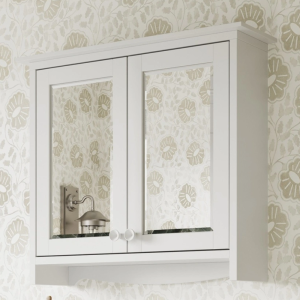 Burlington Guild Mirror Cabinet 650mm Varley White