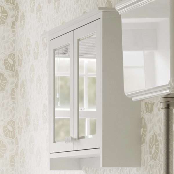 Burlington Guild Mirror Cabinet 650mm Varley White - Image 4