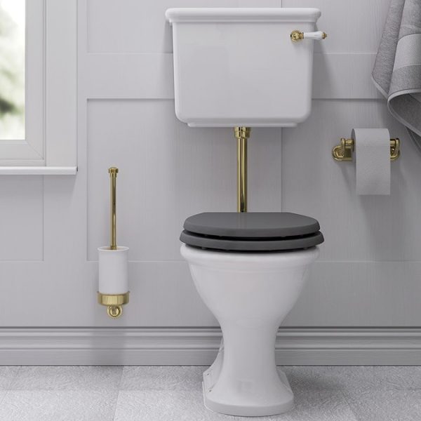Burlington Guild Low Level Toilet   Gold - Image 2
