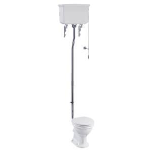 Burlington Guild High Level Toilet   Chrome