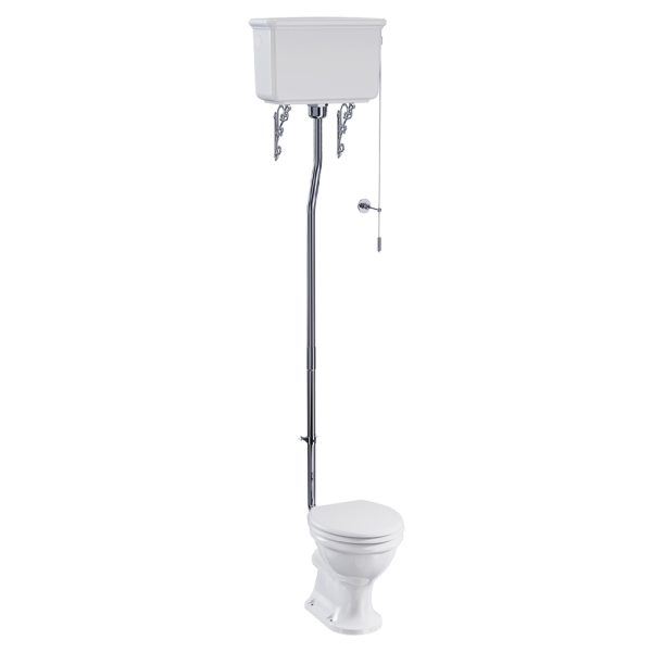 Burlington Guild High Level Toilet   Chrome