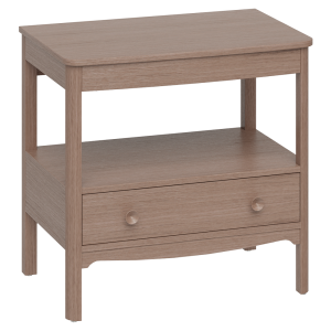 Burlington Guild 850mm Floor Standing Vanity Unit & Worktop   Dark Oak