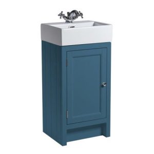 Roper Rhodes Hampton Cloakroom Unit & Basin   Derwent Blue