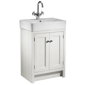 Roper Rhodes Hampton 575mm Countertop Unit & Basin   Chalk White