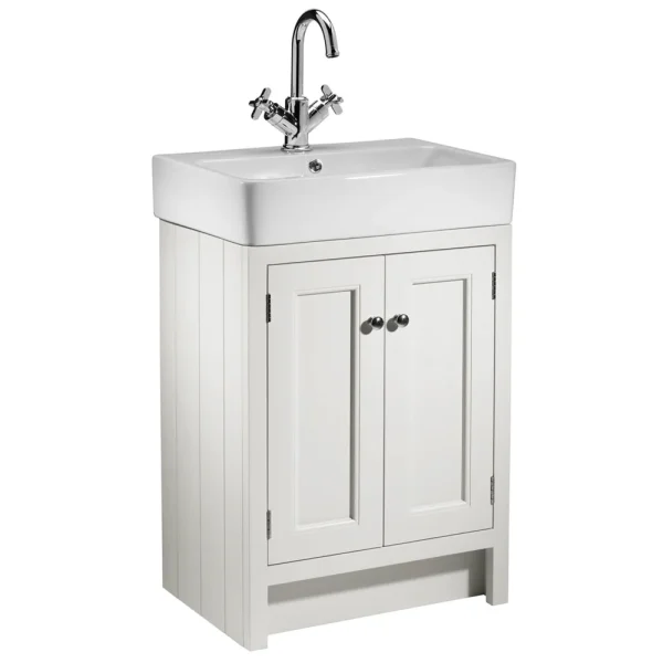 Roper Rhodes Hampton 575mm Countertop Unit & Basin   Chalk White