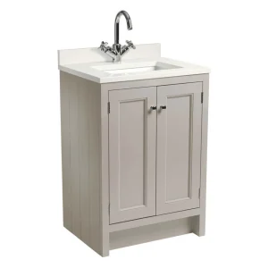 Roper Rhodes Hampton 600mm Underslung Basin Unit with Worktop & Basin   Mocha