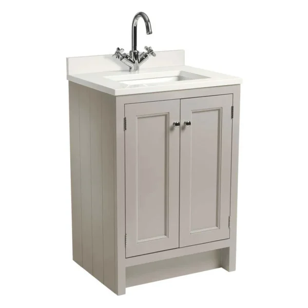 Roper Rhodes Hampton 600mm Underslung Basin Unit with Worktop & Basin   Mocha