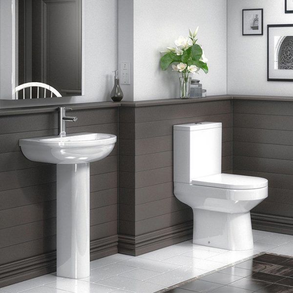 Harmony Close Coupled Toilet + Soft Close Seat - Image 3