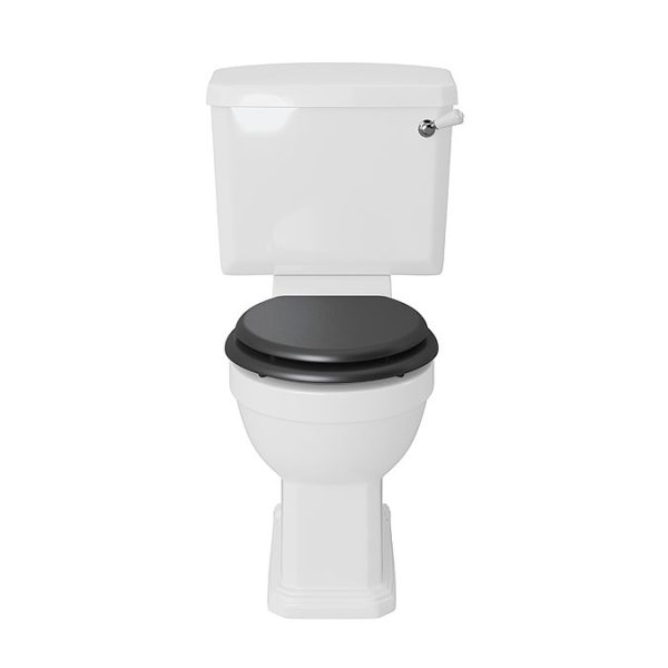Heritage Hatton Close Coupled Toilet with Traditional Chrome Cistern Lever - Image 3