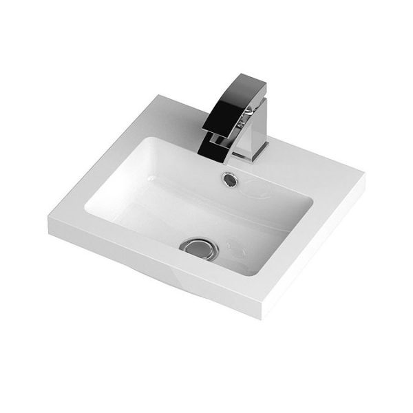Hudson Reed Fusion 400mm Gloss White Full Depth Unit + Basin - Image 2