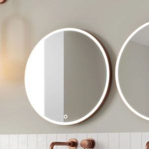 Crosswater Infinity 600mm Illuminated Mirror   Brushed Bronze