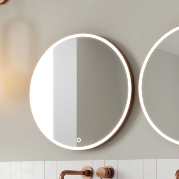 Crosswater Infinity 600mm Illuminated Mirror   Brushed Bronze