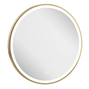 Crosswater Infinity 600mm Illuminated Mirror   Brushed Brass