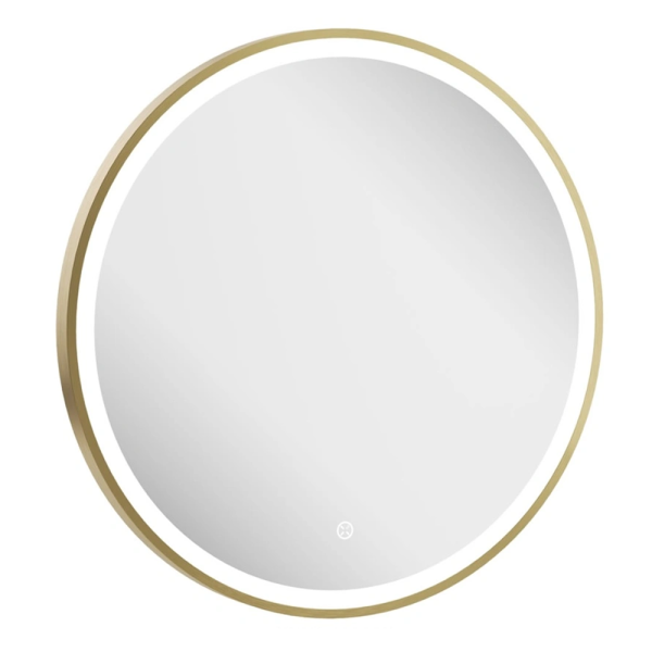 Crosswater Infinity 600mm Illuminated Mirror   Brushed Brass