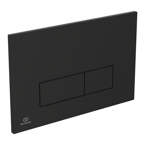 Ideal Standard i.Life A Rimless Toilet + Concealed WC Cistern with Wall Hung Frame (Black Flush Plate) - Image 5