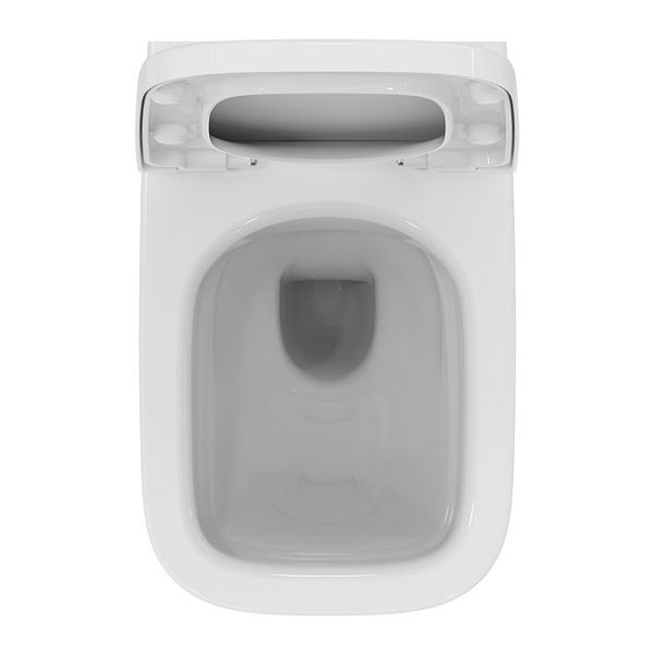 Ideal Standard i.Life A Rimless Toilet + Concealed WC Cistern with Wall Hung Frame (Black Flush Plate) - Image 6