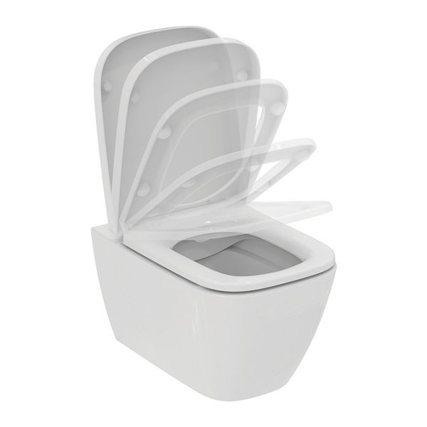 Ideal Standard i.Life B Rimless Toilet + Concealed WC Cistern with Wall Hung Frame (Chrome Flush Plate) - Image 9
