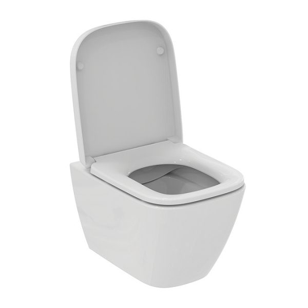 Ideal Standard i.Life S Compact Rimless Toilet + Concealed WC Cistern with Wall Hung Frame (Black Flush Plate) - Image 9