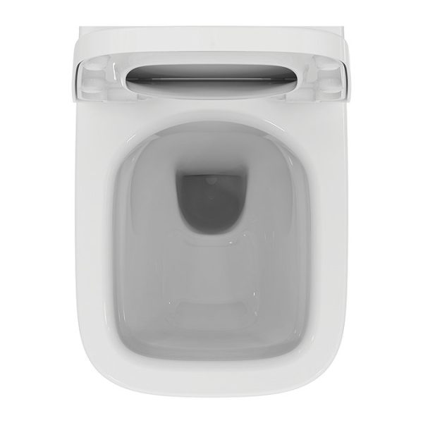 Ideal Standard i.Life S Compact Rimless Toilet + Concealed WC Cistern with Wall Hung Frame (Black Flush Plate) - Image 10