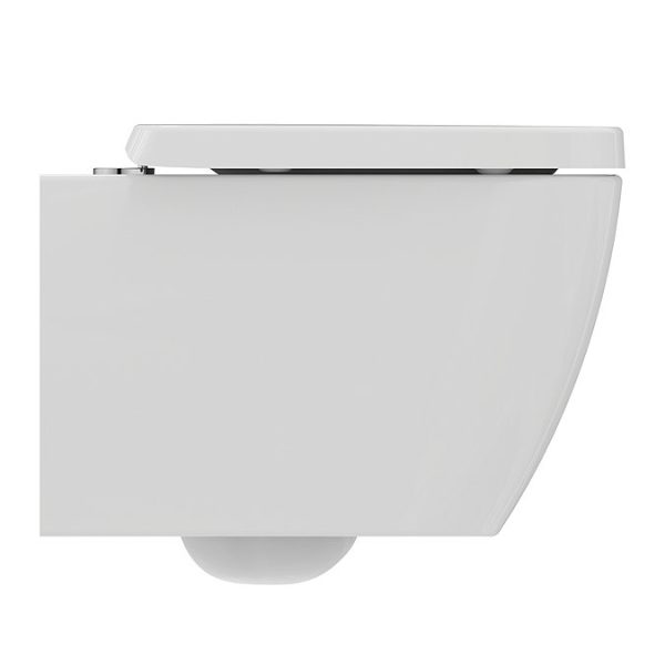 Ideal Standard i.Life S Compact Rimless Toilet + Concealed WC Cistern with Wall Hung Frame (Black Flush Plate) - Image 11