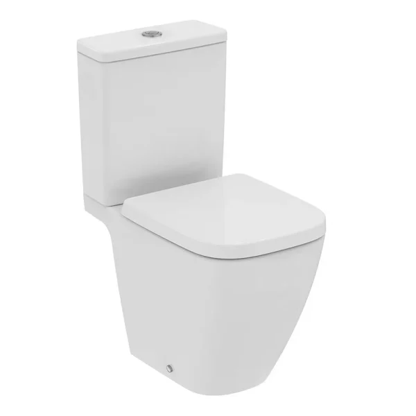 Ideal Standard i.Life S Compact 6/4 Litre Rimless Close Coupled Open Back WC + Soft Close Seat